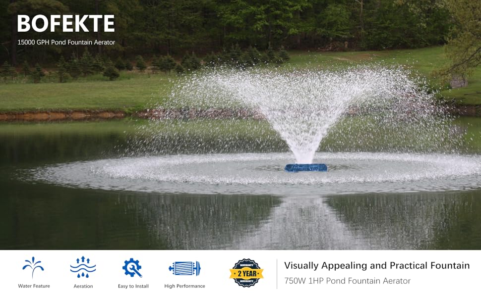 15000 GPH Pond Fountain Aerator