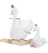 labebe - Baby Sheep Rocking Horse, Kids Plush Stuffed Rocking Animals, Ovis Aries Rocker with Sea...
