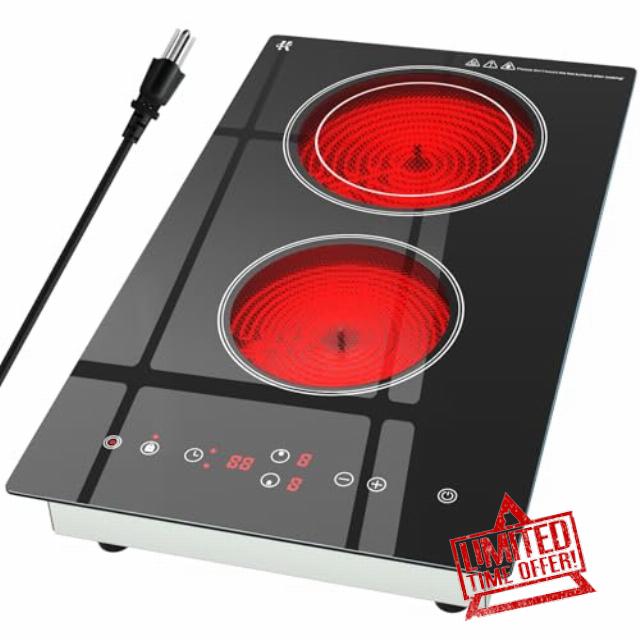 Electric Cooktop 2 Burner