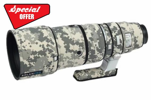 ROLANPRO Waterproof Lens Camouflage Coat for Fuji FUJINON XF 500mm F5.6R LM OIS WR Lens Cover Protective Case Sleeve-#UCP Waterproof