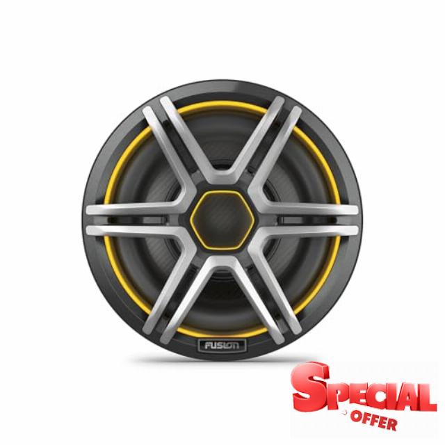 Garmin Fusion Apollo 10” LED Marine Subwoofer with Sports White Grille| AP-SL10SPW