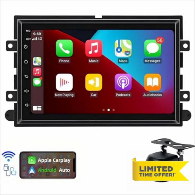 7 Inches HD Touchscreen Car Stereo Radio for Ford F150 F250 F350 2004-2014