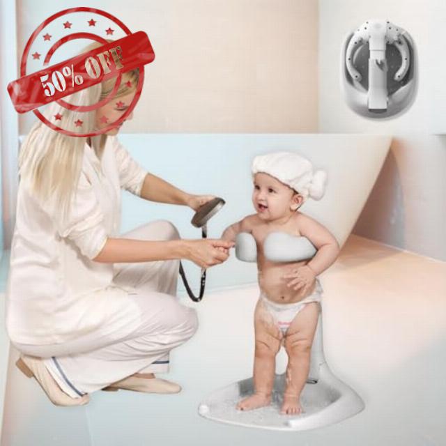 Baby Bath Stand - Foldable & Adjustable Standing Toddler Bathtub – Non-Slip