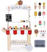 labebe - Kitchen Wooden Fridge | Fridge Freezer for Toddlers, Kids' Kitchen Playset Toy, Baby Cab...