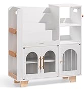 ROBUD Toy Storage Organizer, All-in-One Toy Organizers and Storage, Kids Wooden Bookshelf with 6 ...
