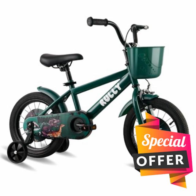 RULLY Dinosaur Kids Bike for Ages 2-7 Years Old Boys