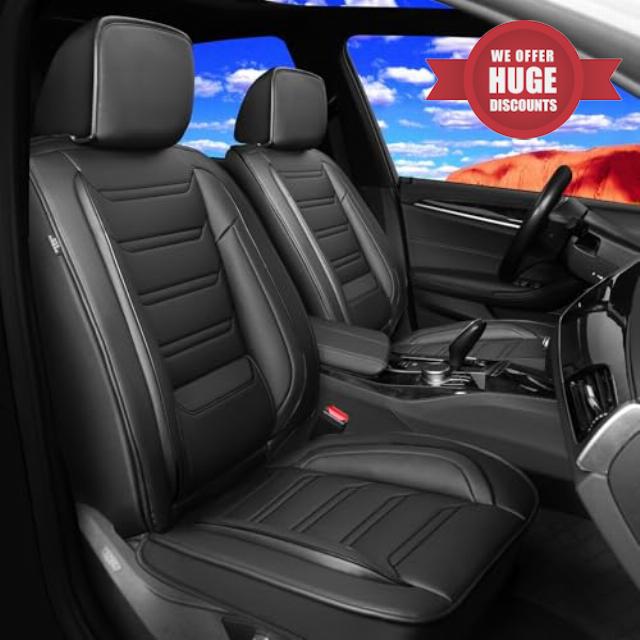 Fit 4Runner Car Seat Covers (Only for 5 Seats Version) for Select Toyota 4Runner 2003-2025 - Full Coverage Leather