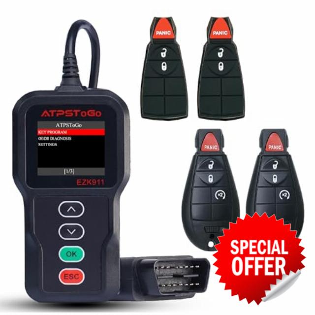 Key Fob Replacement Kit fits for Dodge RAM 2009-2012/Grand Caravan 2008-2020/Chrylser Town Country 2008-2016/Jeep Grand Cherokee 2008-2013/Keyless Entry FCC ID: M3N5WY783X