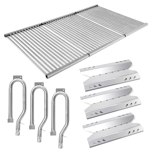 Grill Cooking Grates & Heat Shied & Burner Replacement for Members Mark BQ05046-6-A BQ05046-6 Grill Models