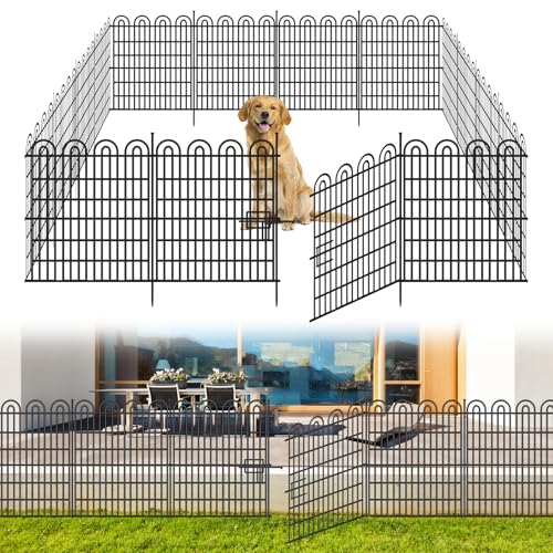 33 in(H) X 36.8 ft(L) No Dig Decorative Garden Fence Outdoor for Yard
