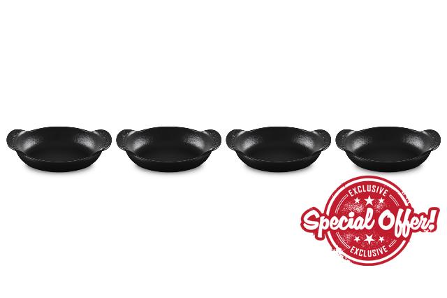 Le Creuset Enameled Cast Iron Gourmand Collection Set of 4 Mini Oval Baker