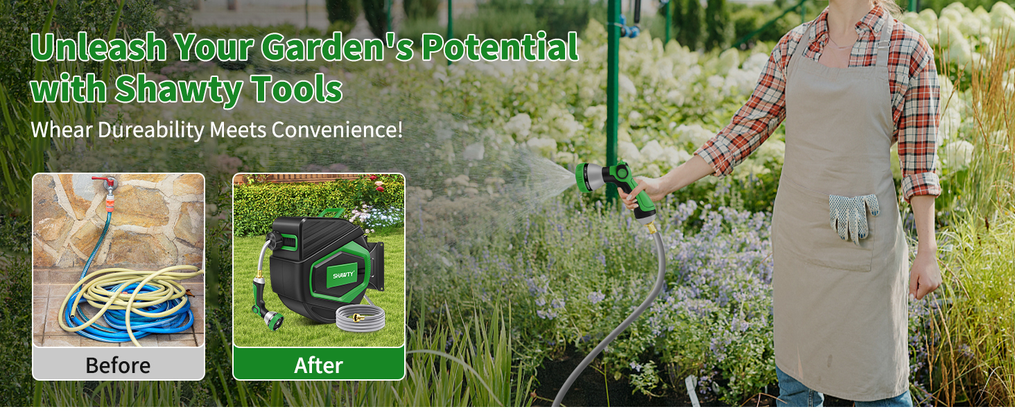 SHAWTY water hose reels for outside