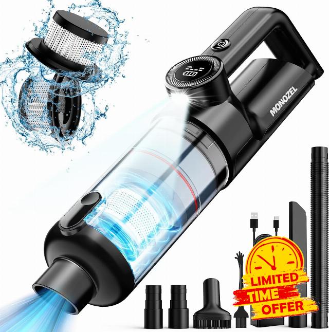 Car Vacuum Portable Cordless - Handheld Vacuum Cordless with Brushless Motor