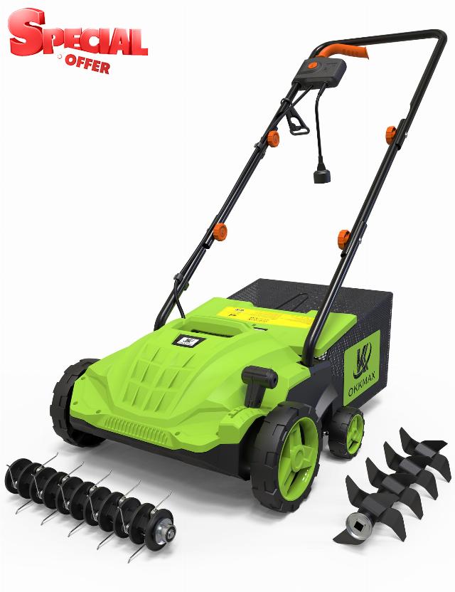 2-in-1 Electric Dethatcher Scarifier