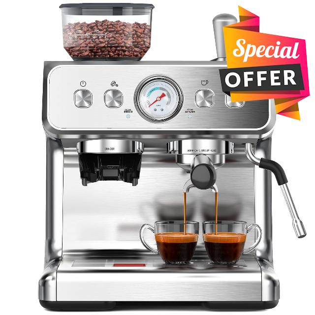 Espresso Machine with Grinder
