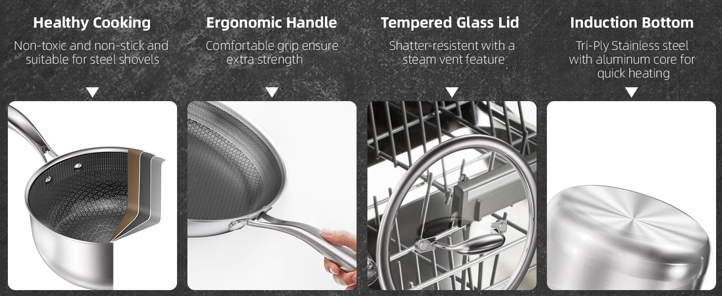 stainless steel pots and pans
