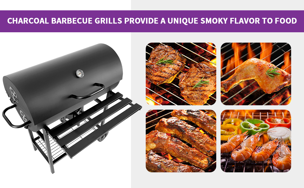 barrel grills charcoal