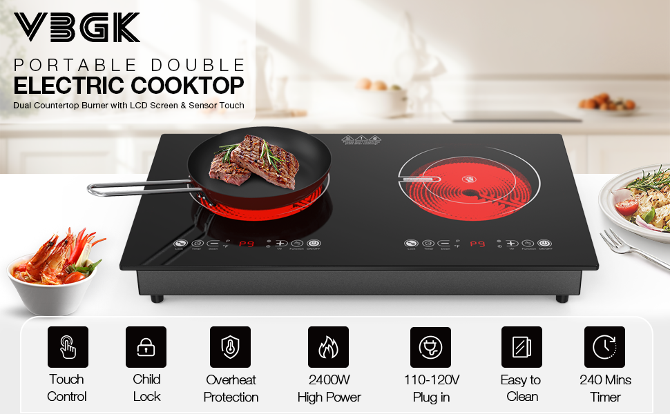 VBGK Electric Hot Plate for Cooking