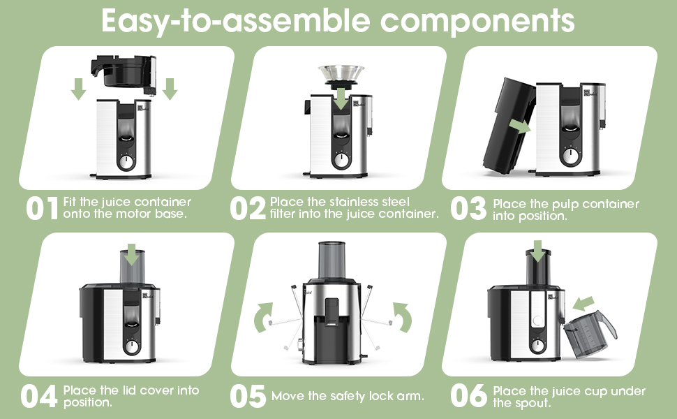 Cleaning the juicer after use is very simple