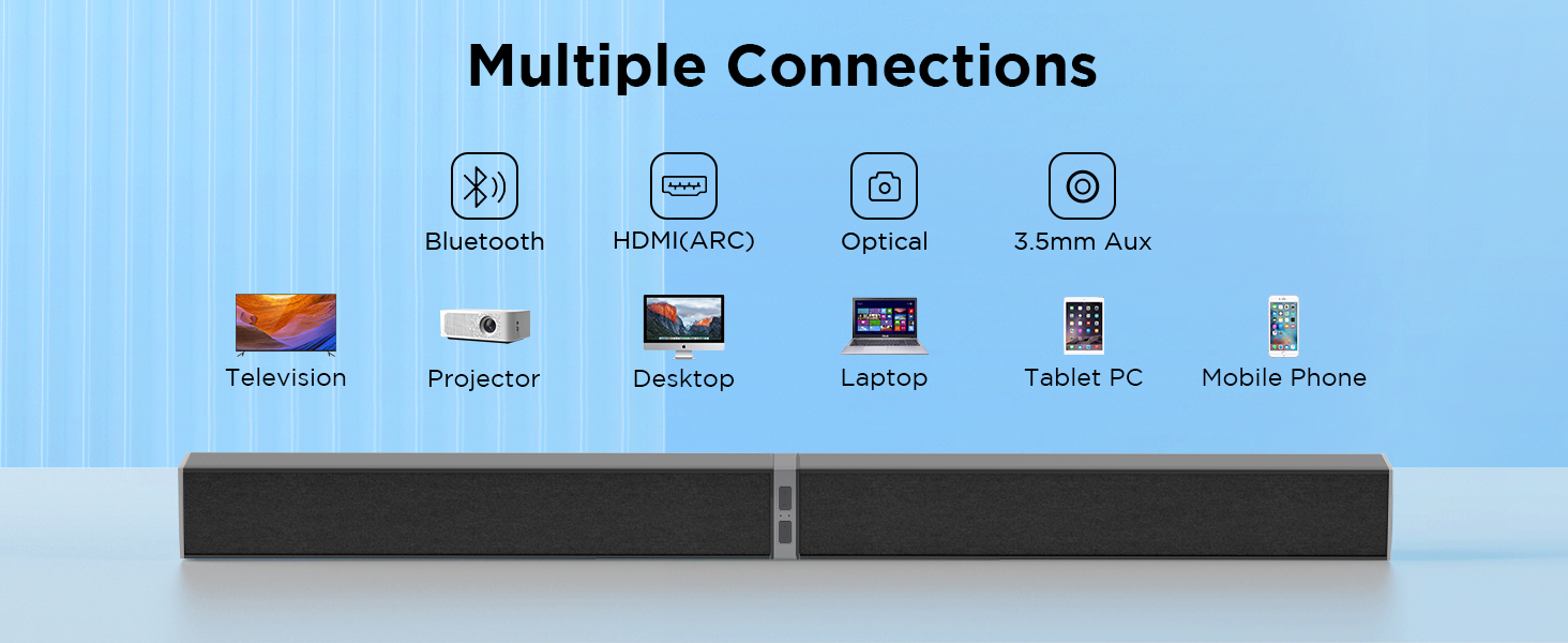 sound bar for tv bluetooth soundbar tv speakers
