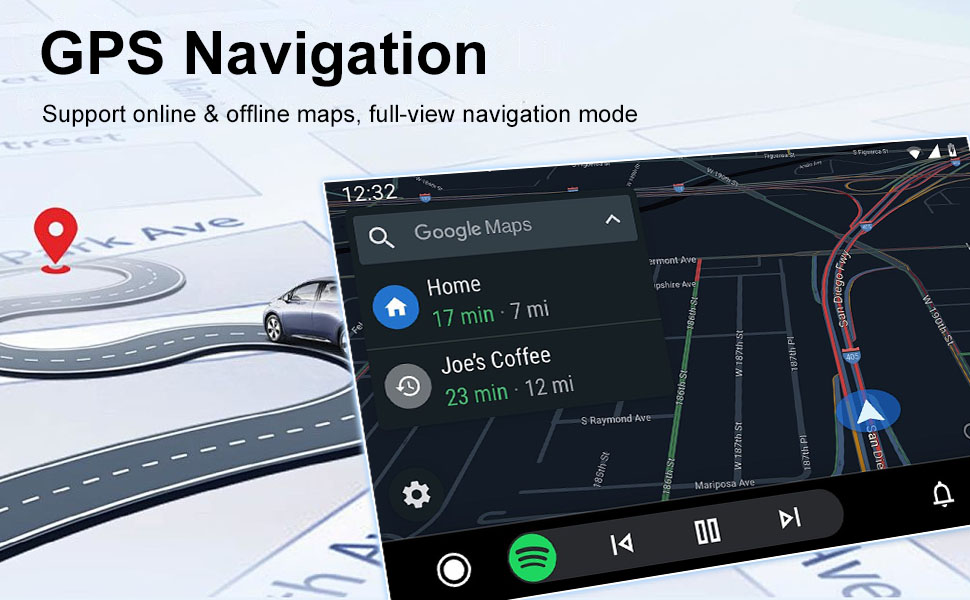 Wireless CarPlay Stereo IPS Screen