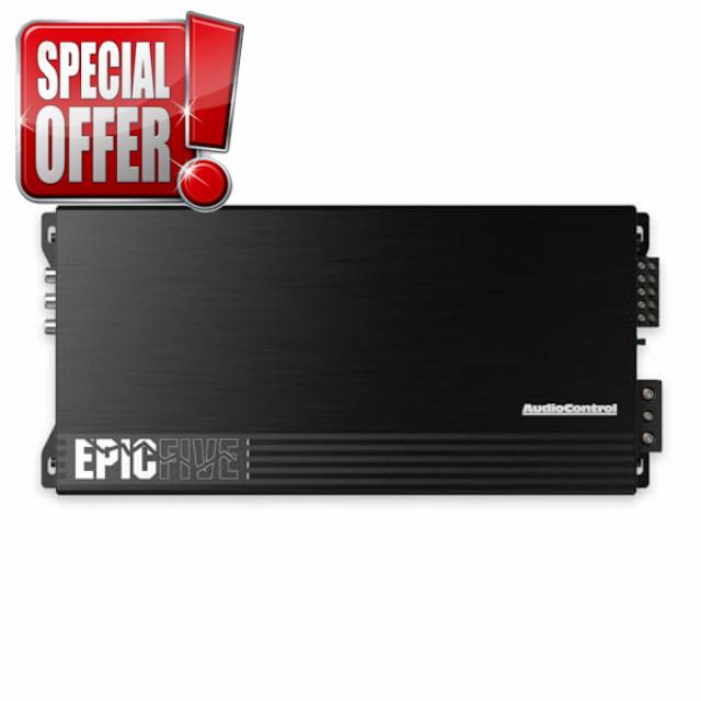AudioControl EPICFIVE Epic Series 1100 Watt RMS 5-Channel Car Audio Amplifier