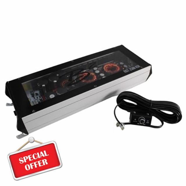 RIOT Series 2500W 1-Ohm Class D Monoblock Amplifier w/RGB LED Lights