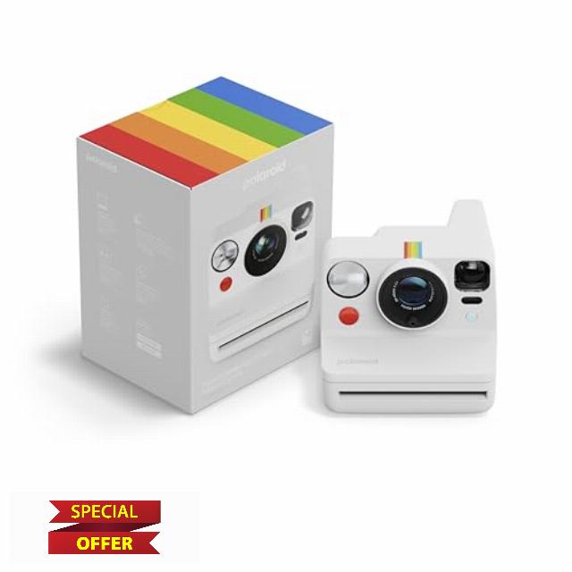 Polaroid Now+ 3rd Generation I-Type Instant Film Camera - Bluetooth Connected App Controlled - White - Camera Only No Film (9161)