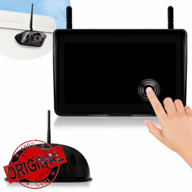 RV Backup Camera Wireless 7" 1080P DVR Rear View Camera Compatible with Furrion Pre-wired Plug