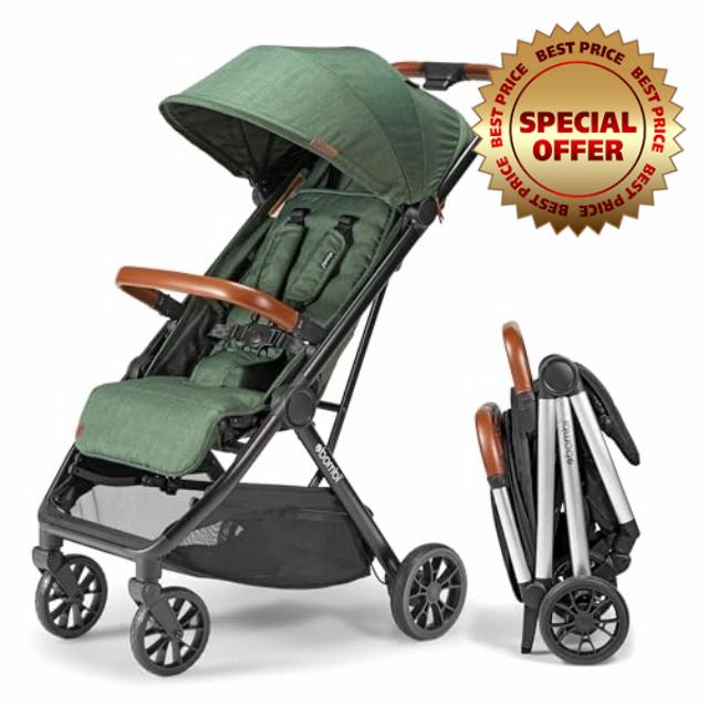 Bēbee V2 Lightweight Baby Stroller - Premium Vegan Leather