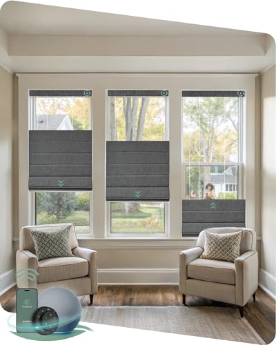 Motorized Roman Blinds with Remote