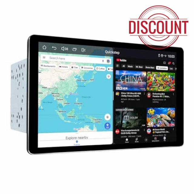 Joying 8 Inch Double Din Car Stereo Android 13 Radio with Carplay & Android Auto