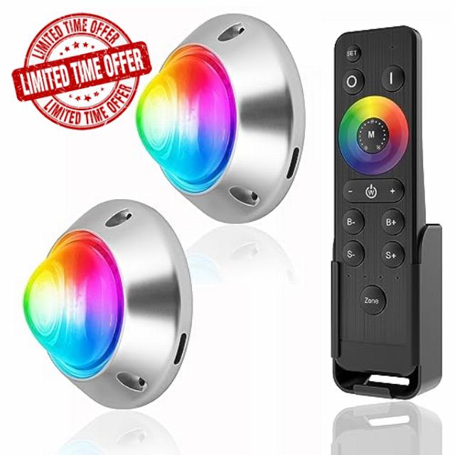 HUSUKU GT6 6000LM Underwater Boat Lights LED