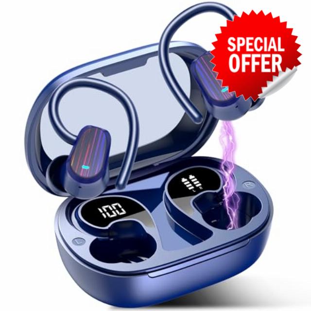 OYIB Wireless Earbuds Bluetooth 5.4 Headphones Sport