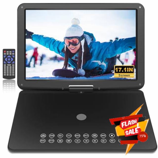 19.6" Portable DVD Player with 17.6’’ Large HD Screen