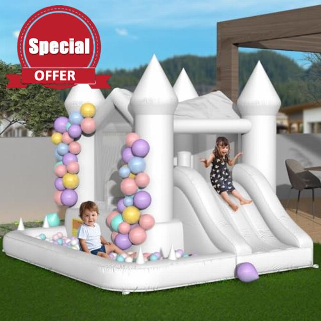 YARD White Bounce House