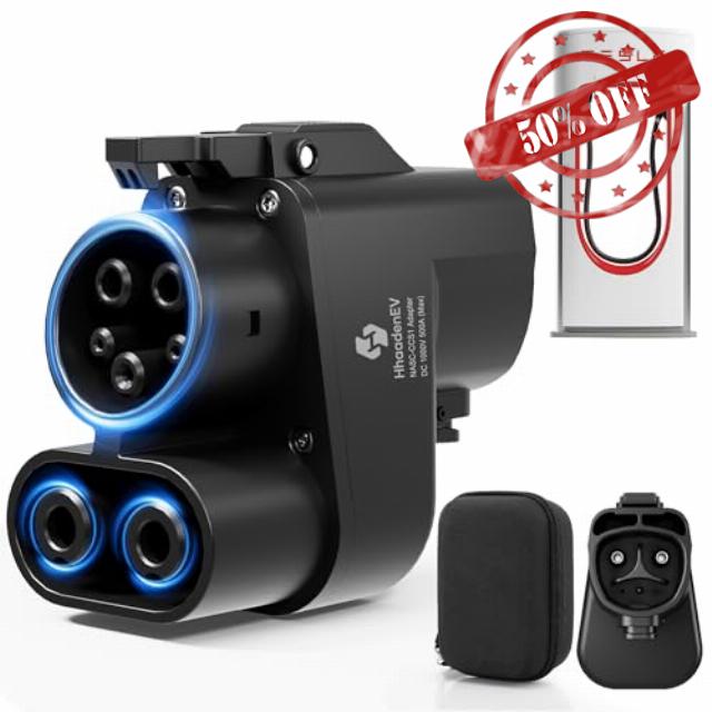NACS to CCS1 Charging Adapter for Tesla Supercharger