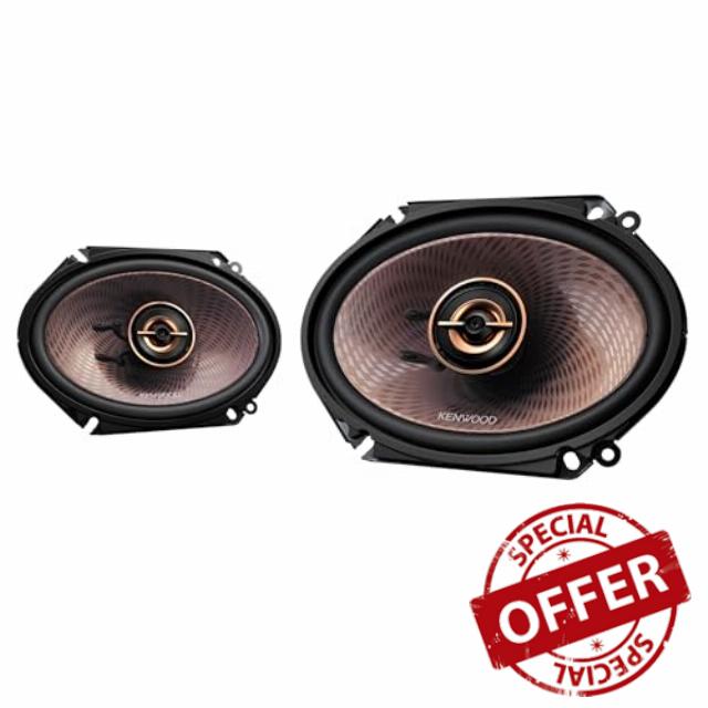 Kenwood KFC-693 6" x 9" 5-Way Concert Series Car Speakers – 650W Peak Power
