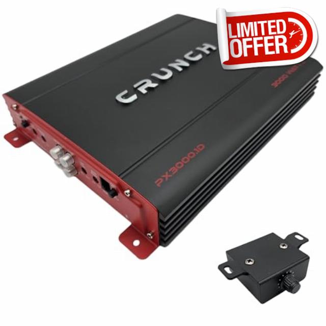Crunch PX-3000.1D 3000W Monoblock Class-D Car Amplifier