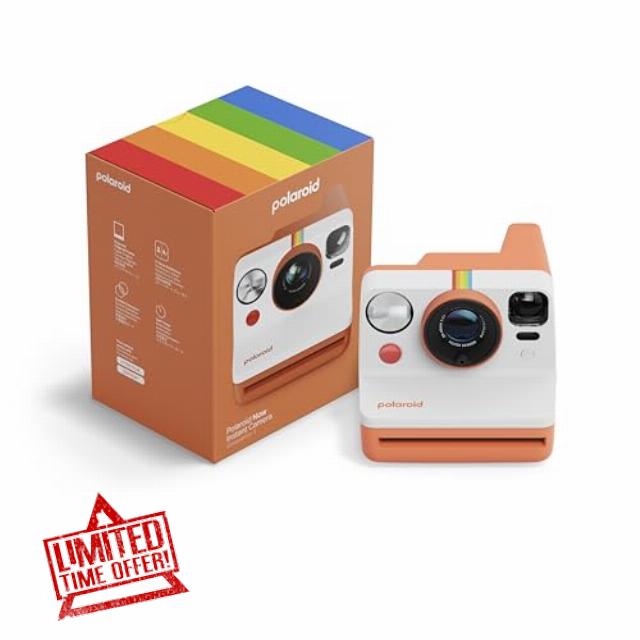 Polaroid Now 3rd Generation I-Type Instant Film Camera - Coral - Camera Only No Film (9156)