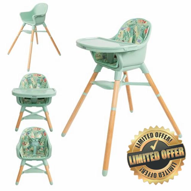 Nuby 4-in-1 Multi-Use High Chair – Convertible Baby to Toddler Seat