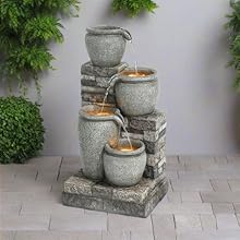 front image of the full fountain with lar panel
