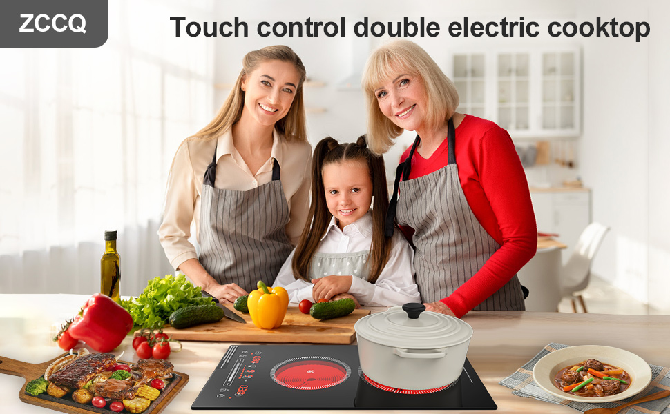 2 burner electric cooktop