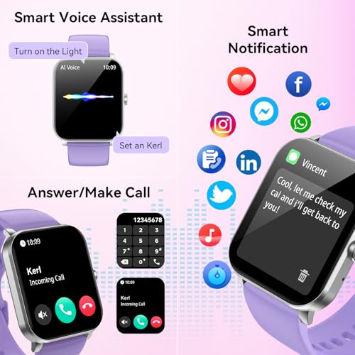 1.85" Smartwatch for Men Women (Answer/Make Call)