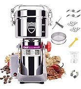 OKF 550g Electric Grain Grinder Mill 304 Stainless Steel 1200W High-speed Spice Herb Grinder Comm...