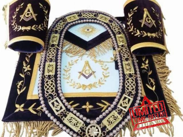Masonic Regalia Free Mason Grand Lodge Master Mason Purple Apron