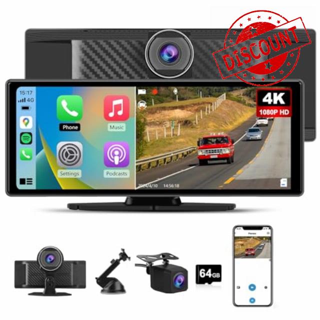 10.26" Carplay Screen Portable for Car
