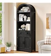 YITAHOME Tall Storage Cabinet with LED Lights