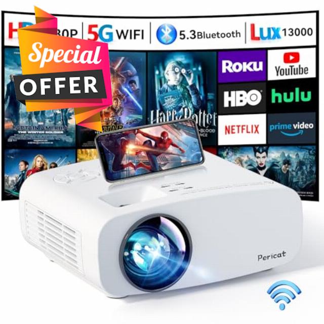 Projector with WiFi and Bluetooth