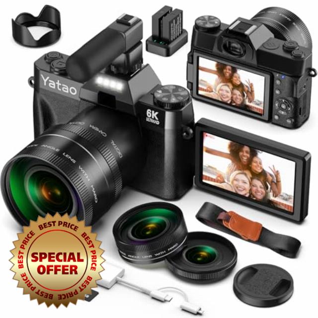 Yatao Digital Camera for Photography and Vlogging